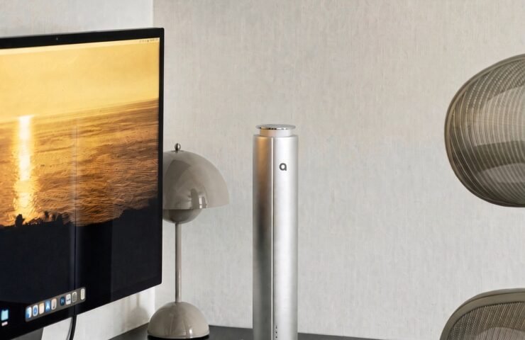 AURO A500 waterless tower scent diffuser – slim design for desks and bedrooms – detail view